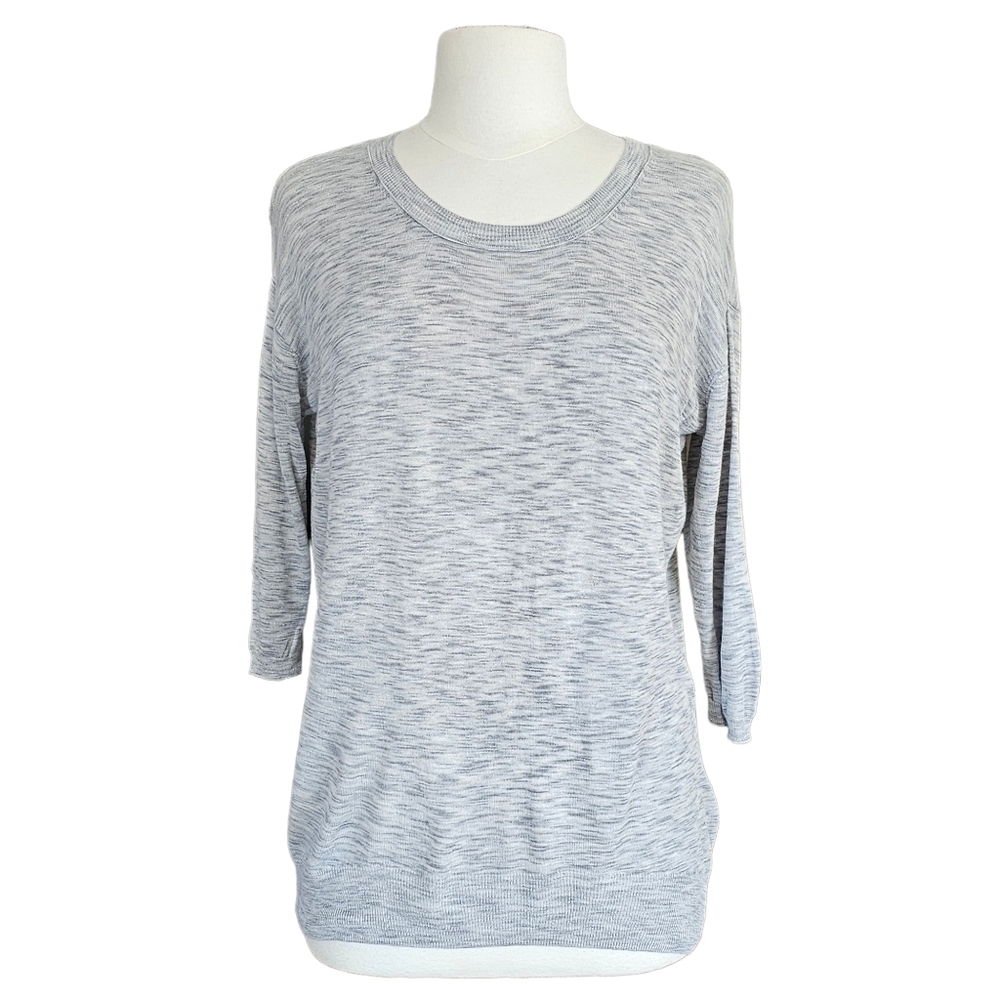 ARITZIA Wilfred Balzac Linen Blend Sweater Heather Gray Size M